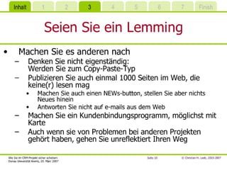 Wie Sie Im CRM-Projekt sicher scheitern