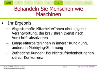 Wie Sie Im CRM-Projekt sicher scheitern