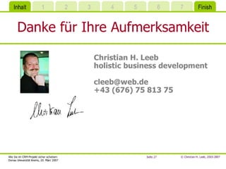 Wie Sie Im CRM-Projekt sicher scheitern