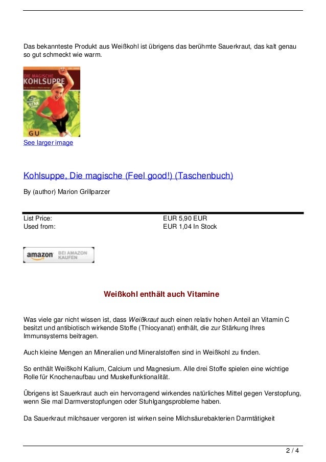 Weisskohl Kalorien Kalorien Fur Weisskohl Frisch Gemuse