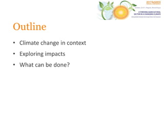 The Effects of Climate Change on Agriculture and Food in Africa | PPTX