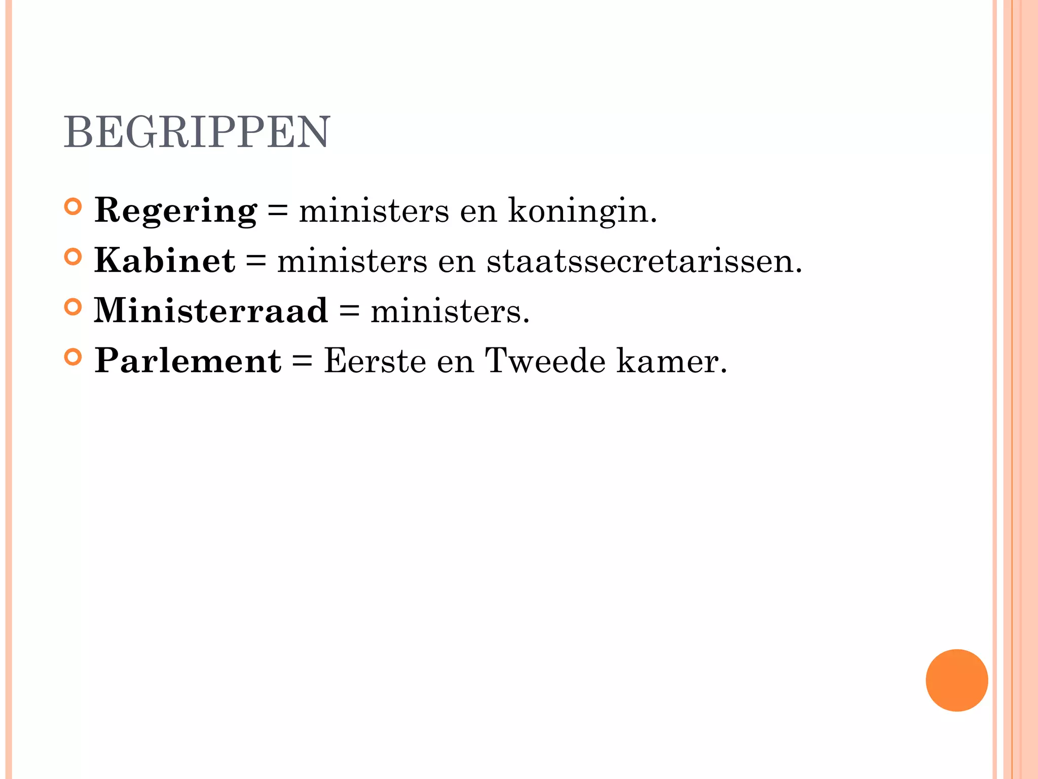 Wie bestuurt nederland? politiek | PPT