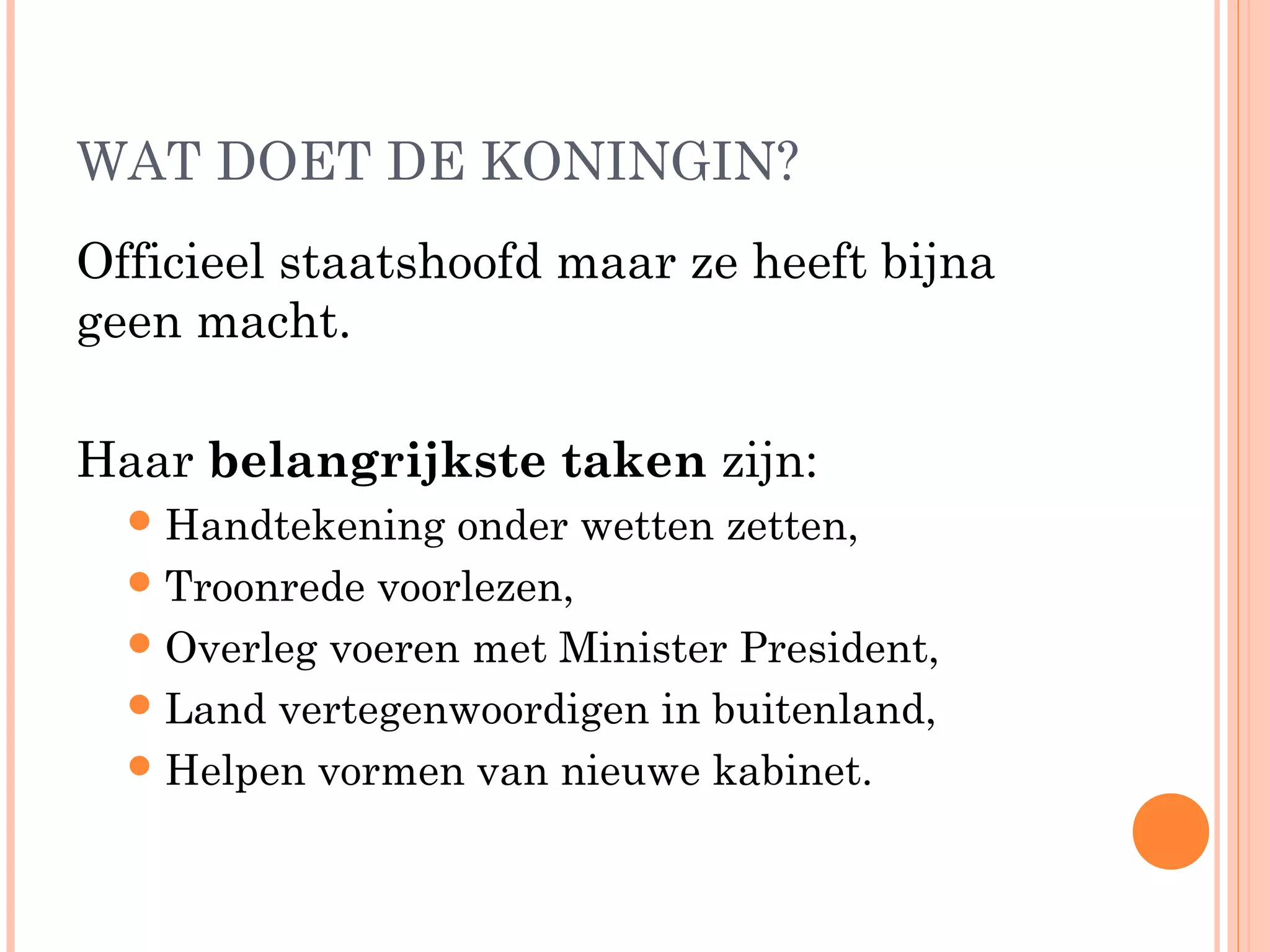 Wie bestuurt nederland? politiek | PPT
