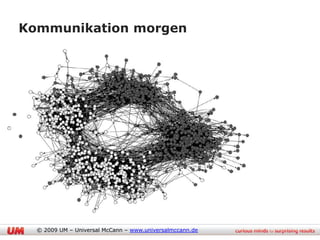 Kommunikation morgen




                                         41
  © 2009 UM – Universal McCann – www.universalmccann.de
 
