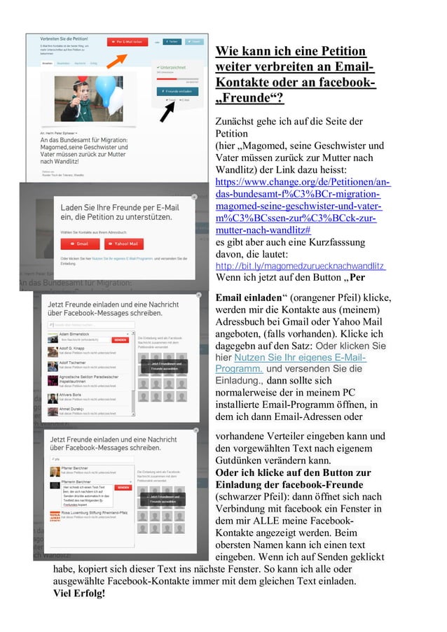 Wie Groß Müssen Passbilder Sein Wie kann ich eine Petition weiter verbreiten an Email und Facebook
