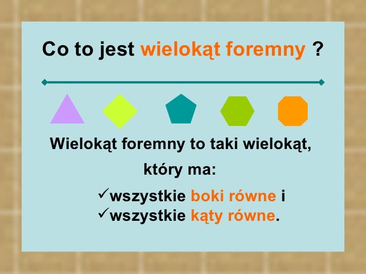 Co To Jest Wielokąt Foremny