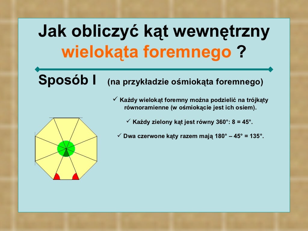 Wielokąty foremne