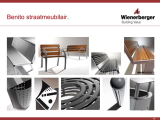 Benito straatmeubilair. 