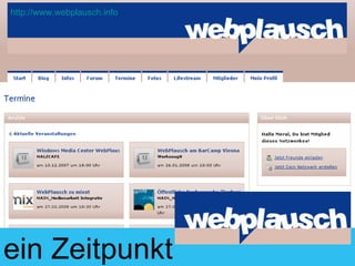 ein Zeitpunkt http://www.webplausch.info 