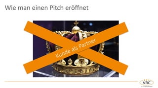 Wie man einen Pitch eröffnet
 