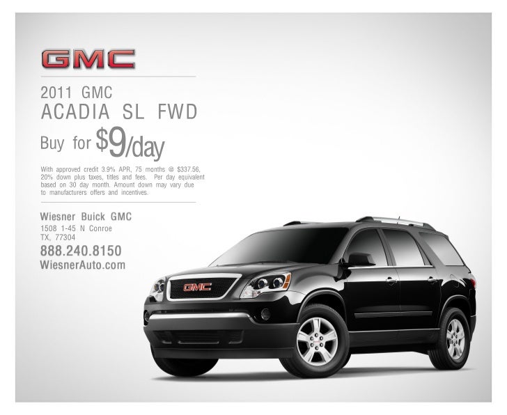 Houston GMC Deals at Wiesner Buick GMC in Conroe Texas, Houston Texas