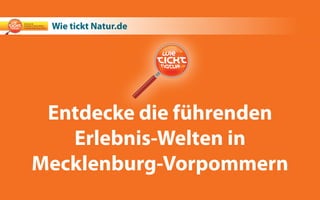 Wie tickt Natur.de




 Entdecke die führenden
   Erlebnis-Welten in
Mecklenburg-Vorpommern
 