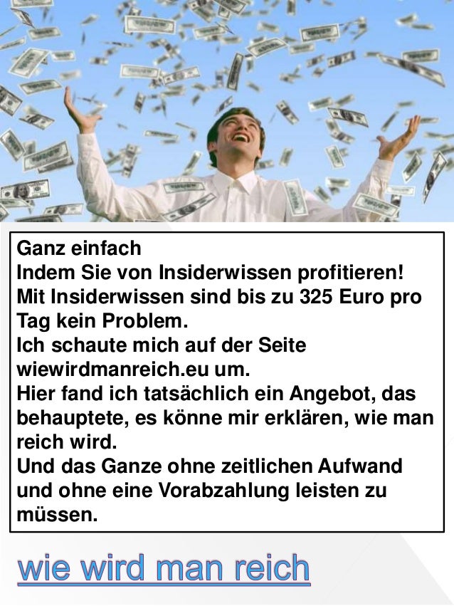 Wie Wird Man Reich