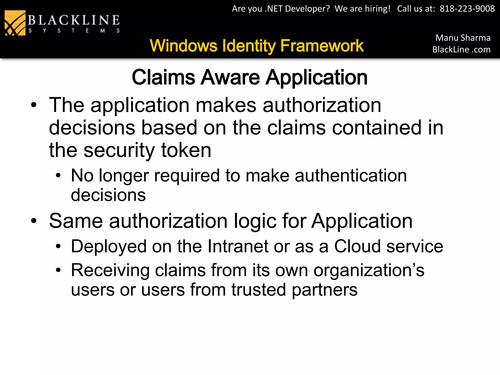 Passive Federation (Intranet Scenario)
