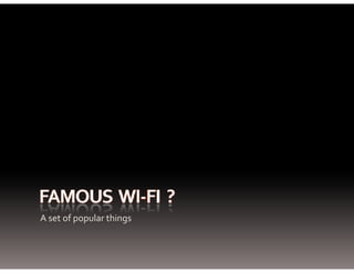 A set of popular things