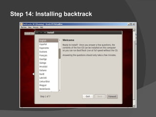 Wifi Cracking - Step by Step Using Backtracks Tool | PPT