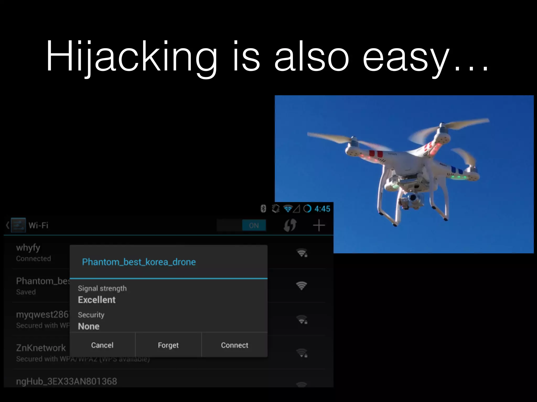 Bypassing is easy…
• Sniff MAC Addresses and wait for a user to
go idle, then modify your MAC and IP to
match
• Works on just about any open access
point, especially captive portals
• CPSCAM by Josh Wright will do this for
you:
• http://www.willhackforsushi.com/code/
cpscam.pl
 