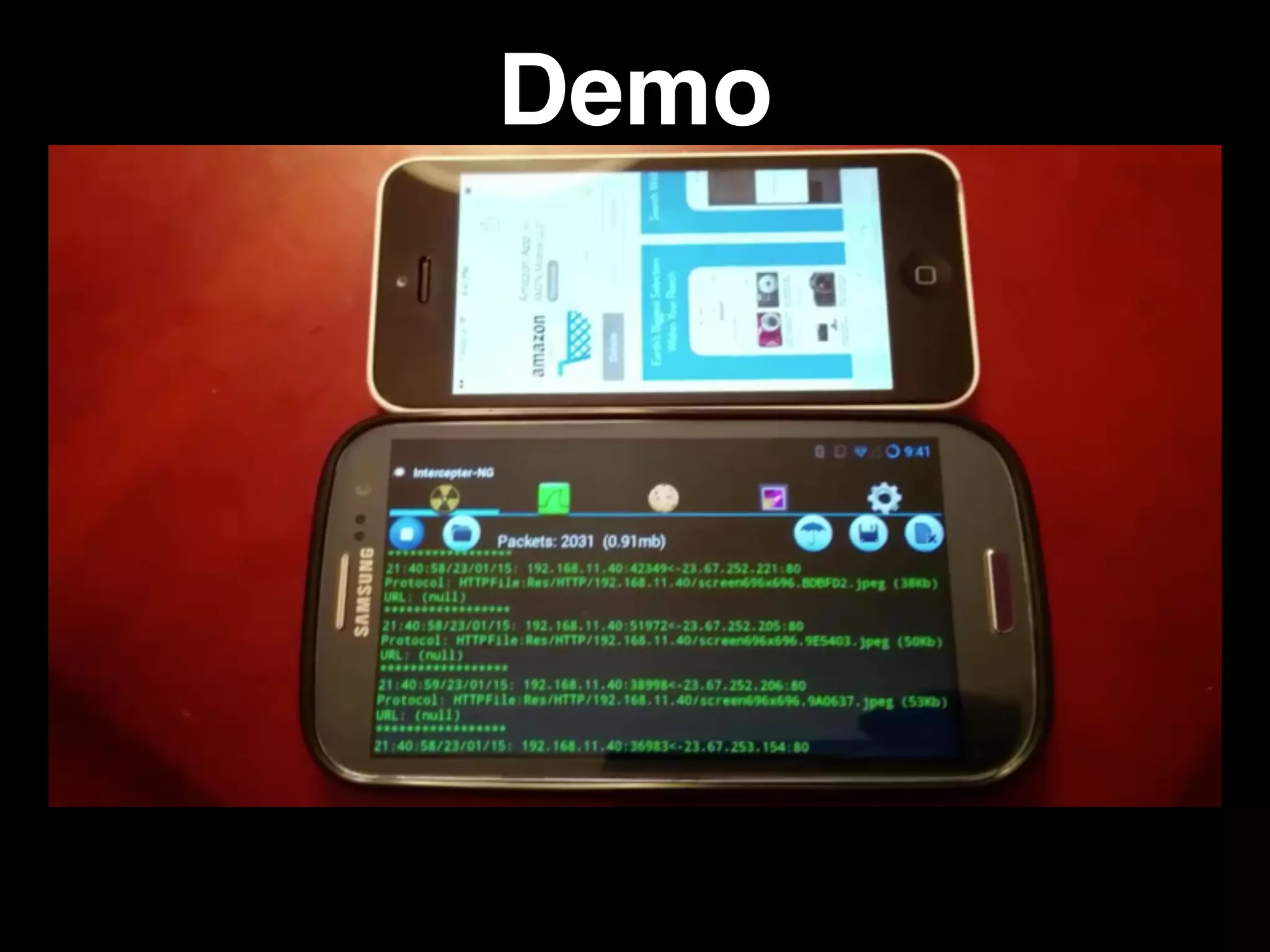 Fun with MITM
• Snapception - https://github.com/thebradbain/
snapception
• Love Thy Neighbors - http://
neighbor.willhackforsushi.com/
• AirPWN - http://airpwn.sourceforge.net/
Airpwn.html
• Intercepter-NG - http://intercepter.nerf.ru/
• Many, many more…
 