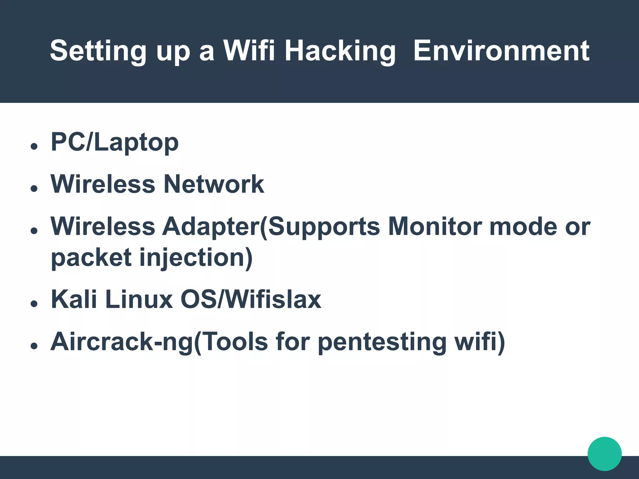 Wireless penetration testing | PPTX