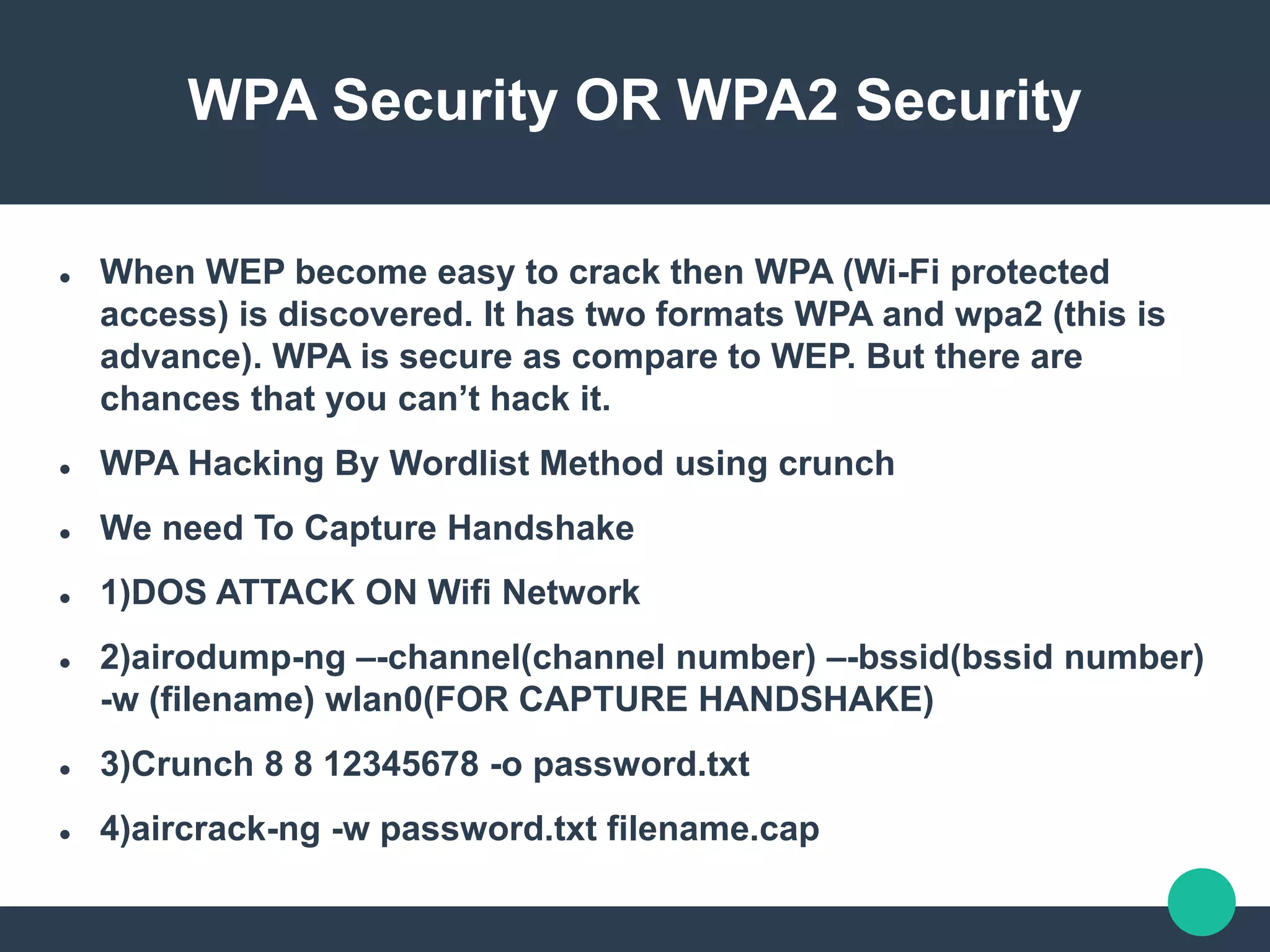 Wireless penetration testing | PPTX