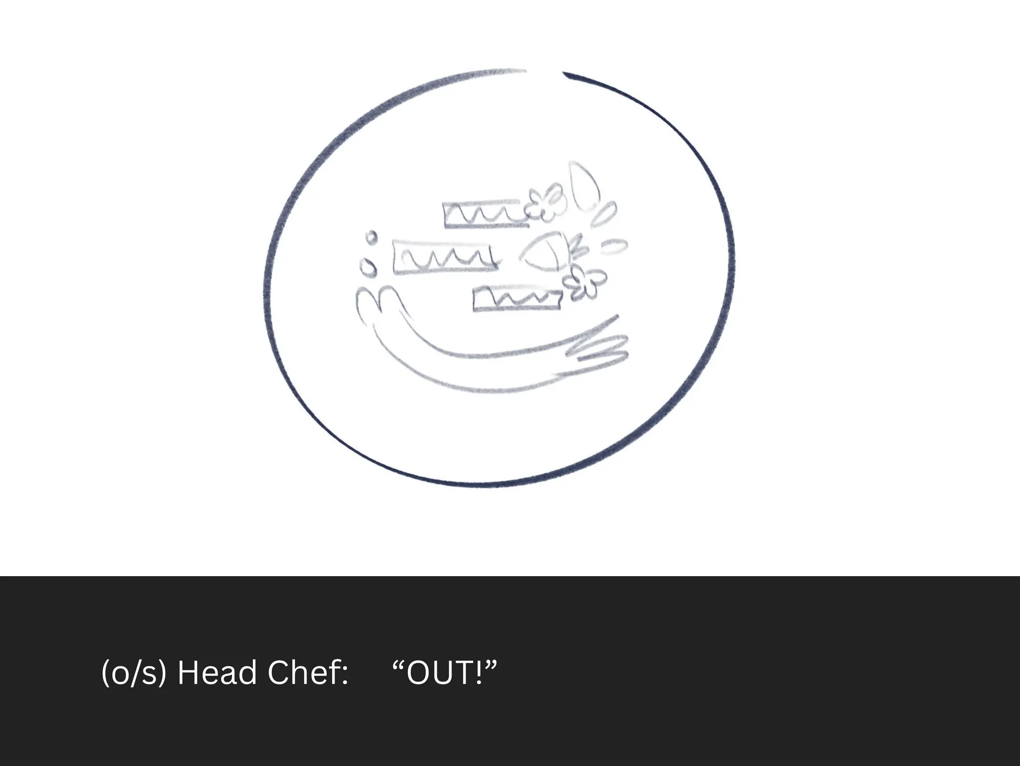 (o/s) Head Chef: “OUT!”
 