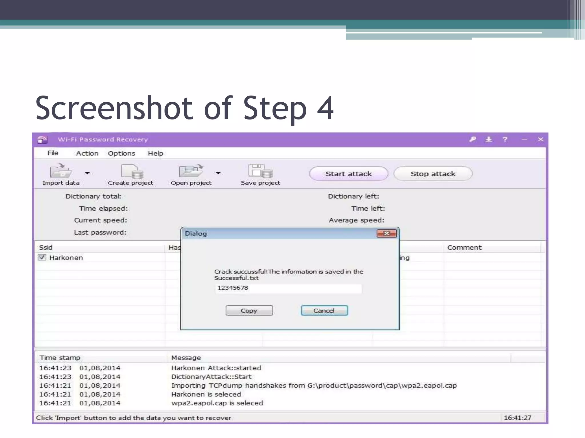 Screenshot of Step 4
 