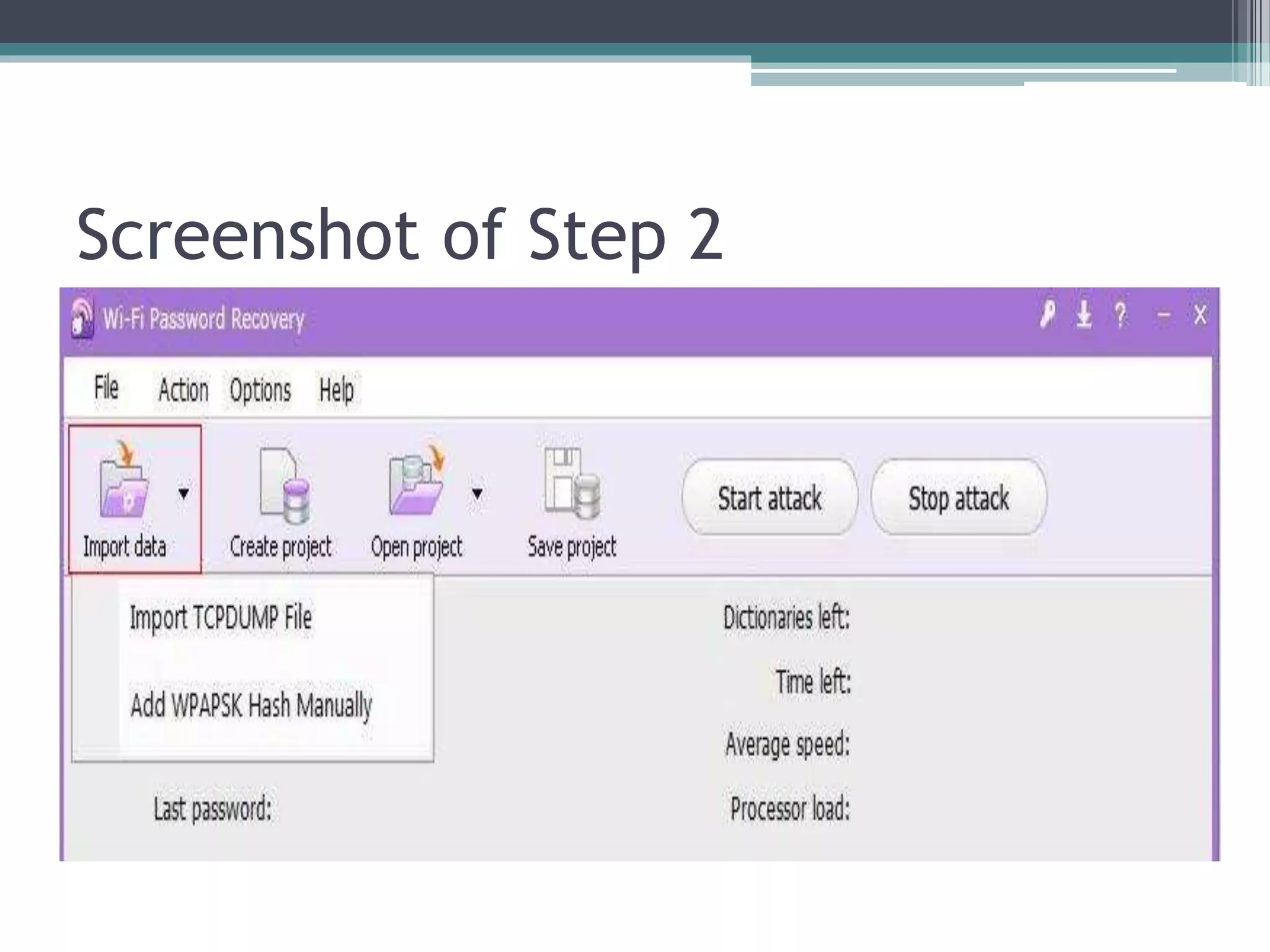 Screenshot of Step 2
 