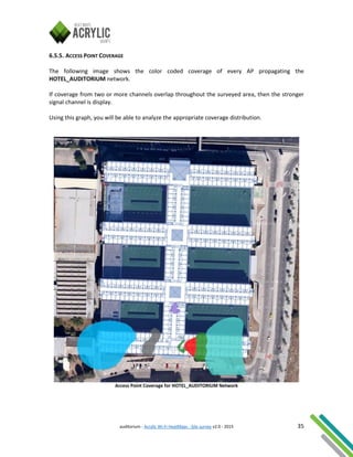 WiFi site survey report example - Acrylic heatmaps software | PDF