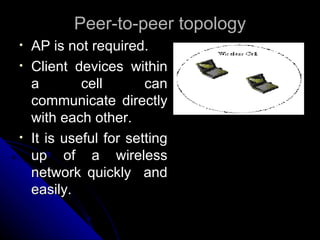 Peer-to-peer topology ,[object Object],[object Object],[object Object]
