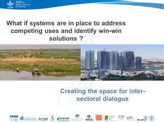 Game changers for irrigated agriculture –  do the right incentives exist?