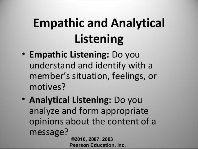analytical listening