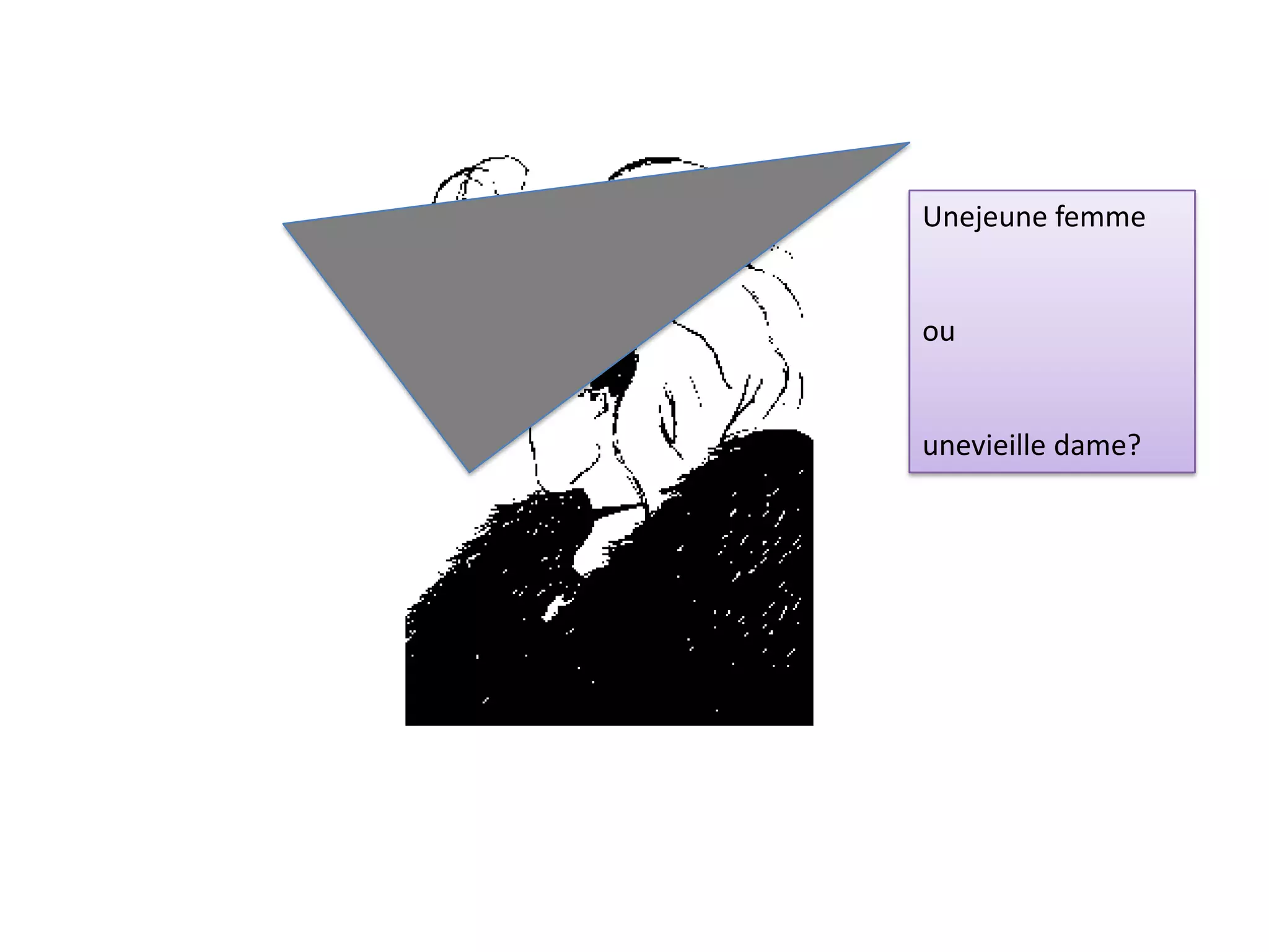 Unejeune femme
ou
unevieille dame?
 