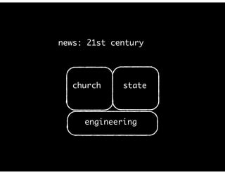 news: 21st century
church state
engineering
 