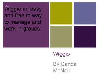 +
Wiggio an easy
and free to way
to manage and
work in groups.



                  Wiggio
                  By Sande
                  McNeil
 