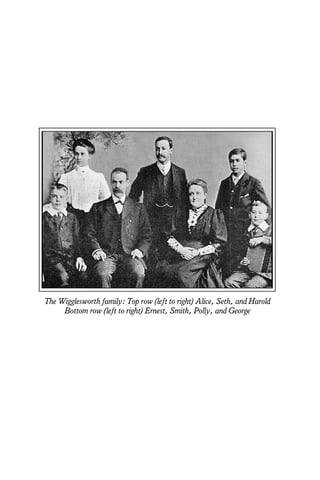 The Wigglesworth family: Top row (left to right) Alice, Seth, and Harold
Bottom row (left to right) Ernest, Smith, Polly, and George
 
