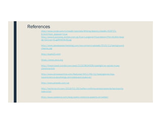 http://www.lynda.com/LinkedIn-tutorials/Writing-Heard-LinkedIn/433721-
6.html?seo_popover=true
http://www3.pictures.zimbio.com/gi/Eva+Longoria+Foundation+Pre+ALMA+Awar
ds+Dinner+EuglRHkT9c9l.jpg
http://www.peoplesearchesblog.com/wp-content/uploads/2015/11/background-
checks.jpg
http://push22.com
https://www.prsa.org
http://theprcloset.tumblr.com/post/21323834929/spotlight-on-social-muse-
christine-kirk
http://www.prnewsonline.com/featured/2011/09/12/head-games-how-
neuroscience-psychology-principles-punctuate-pr/
http://www.prweek.com/us
http://techcrunch.com/2016/01/26/twitter-confirms-amexs-leslie-berland-as-its-
new-cmo/
http://www.yoadvice.com/blog/public-relations-experts-on-twitter/
References
 