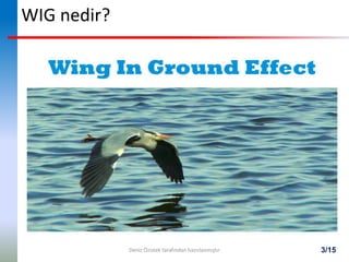 3/15
WIG nedir?
Deniz Özistek tarafından hazırlanmıştır
 
