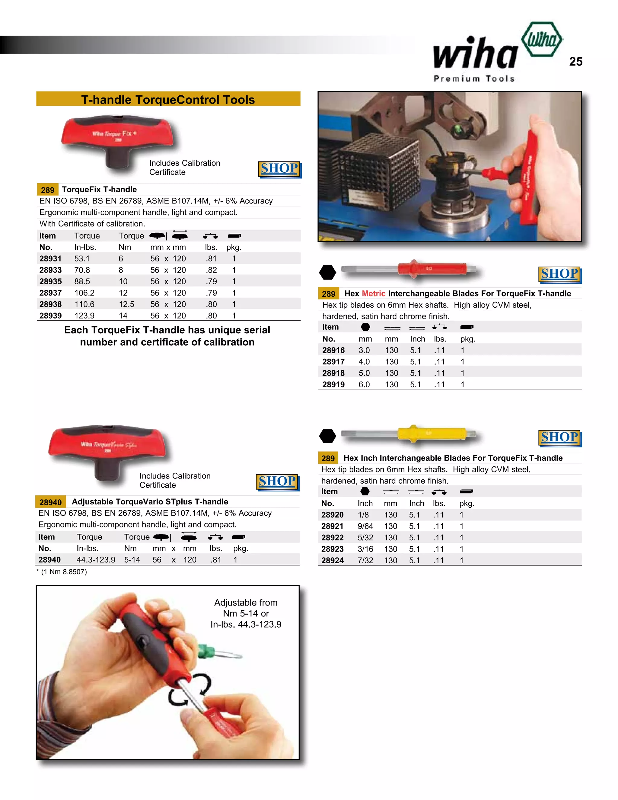 Wiha Hex Tools Catalog PDF