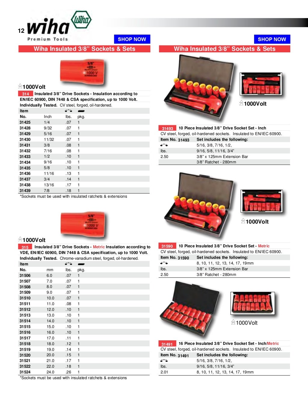 Wiha Insulated Tools Catalog