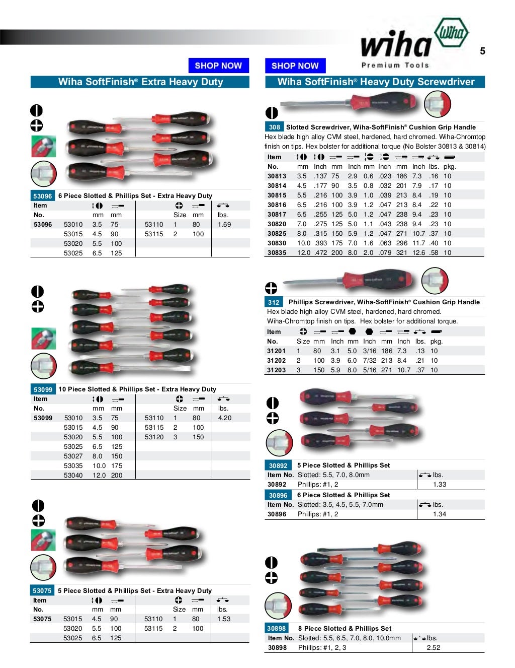 Wiha Screwdrivers Catalog