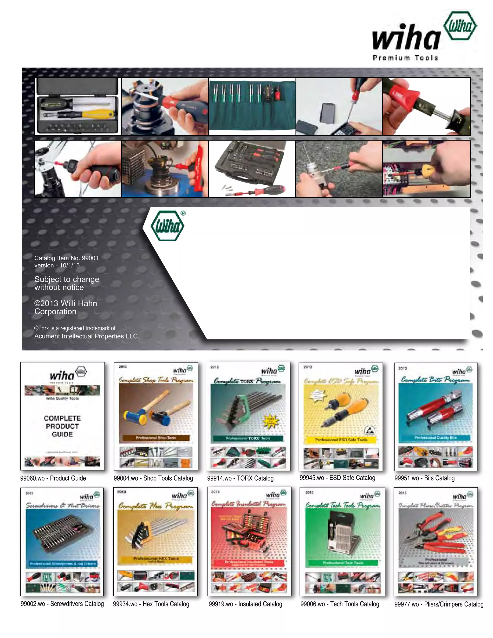 Wiha Torque Control Catalog PDF