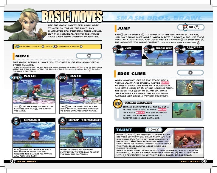 Wii Manual Super Smash Bros Brawl (M3)