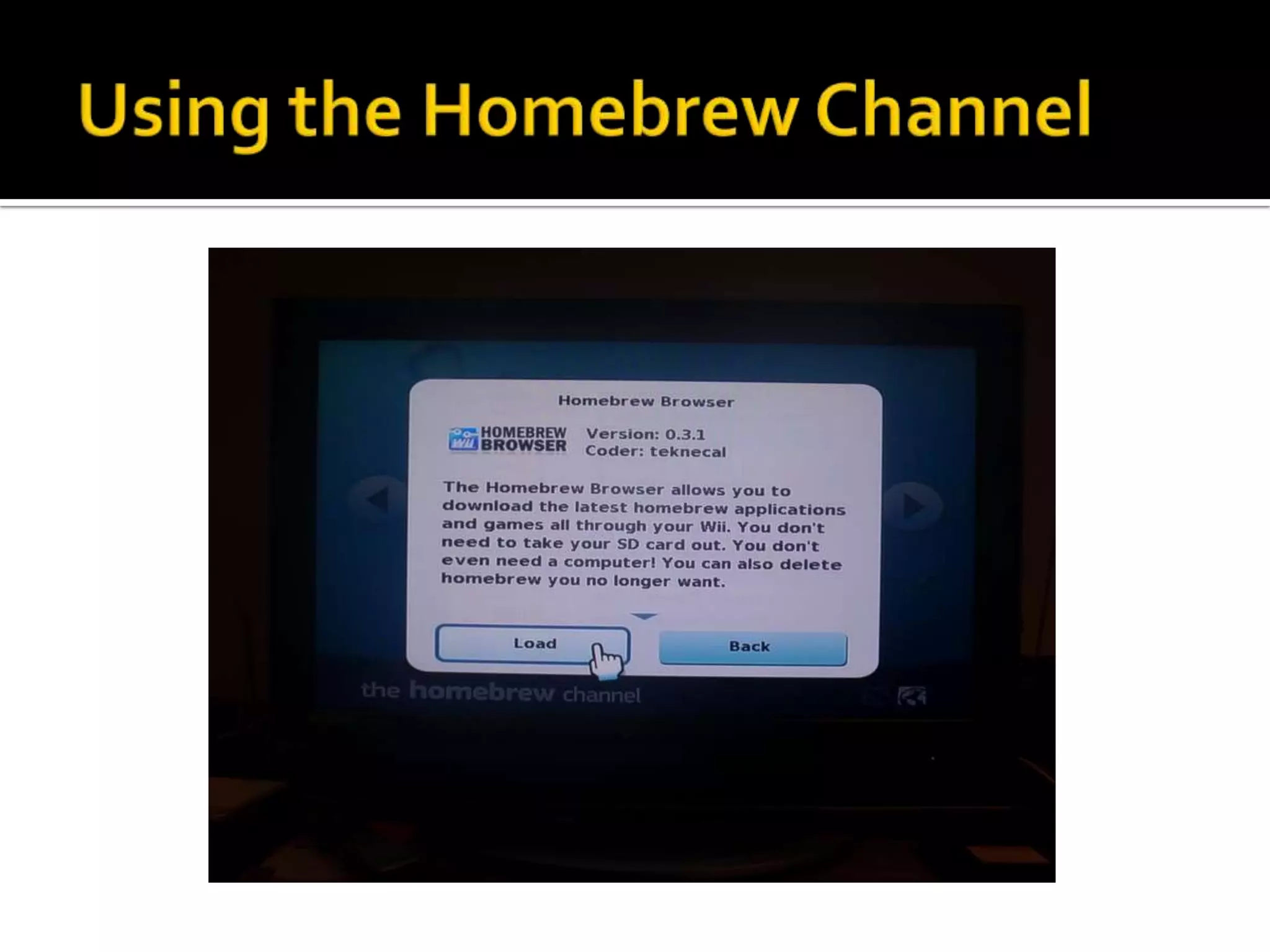 How to develop a homebrew application for Nintendo Wii