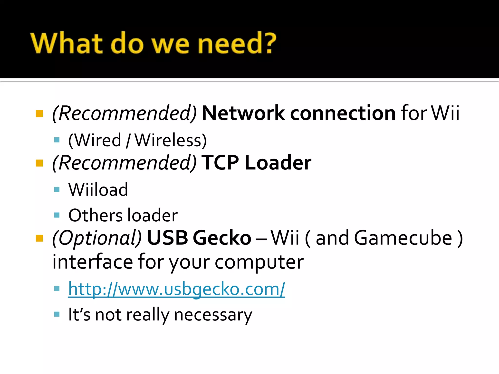 How to develop a homebrew application for Nintendo Wii