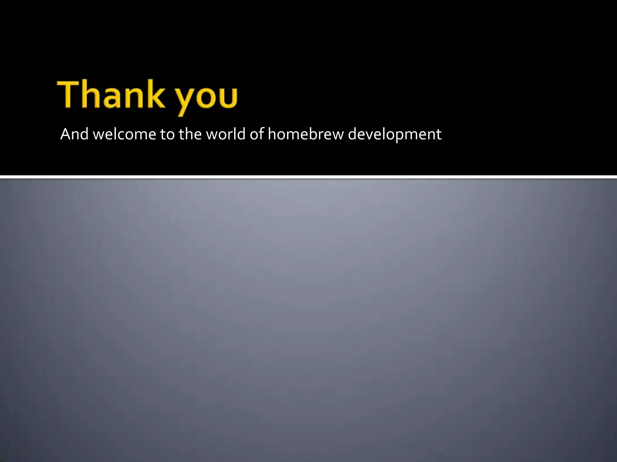 How to develop a homebrew application for Nintendo Wii