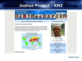 Joshua Project - KMZWIIM Project