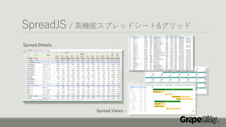 SpreadJS / 高機能スプレッドシート&グリッド
Spread.Sheets
Spread.Views -
 