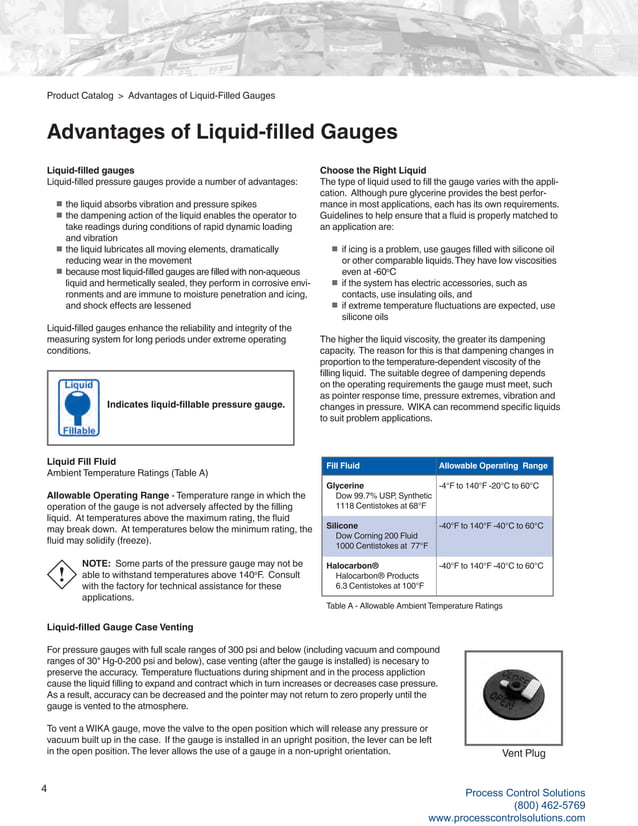 Wika Pressure and Temperature Measurement Product Catalog | PDF ...