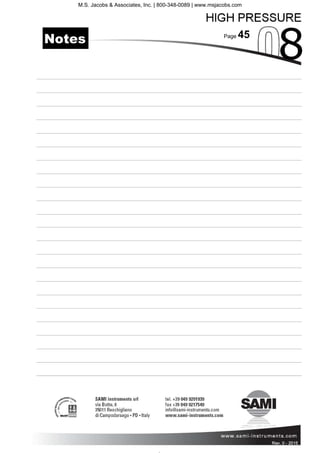 Page 45
Rev. 0 - 2011 Rev. 0 - 2015
Notes
M.S. Jacobs & Associates, Inc. | 800-348-0089 | www.msjacobs.com
 