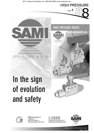 Page 1
Rev. 0 - 2011 Rev. 0 - 2015
M.S. Jacobs & Associates, Inc. | 800-348-0089 | www.msjacobs.com
 
